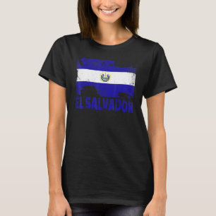 El Salvador Flag Vintage Distressed Grunge Travel T-Shirt