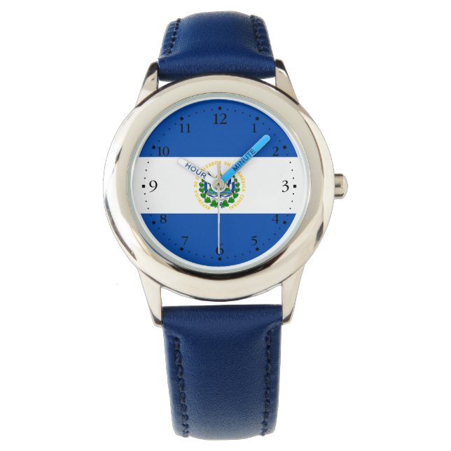 El Salvador Flag Watch (Front)