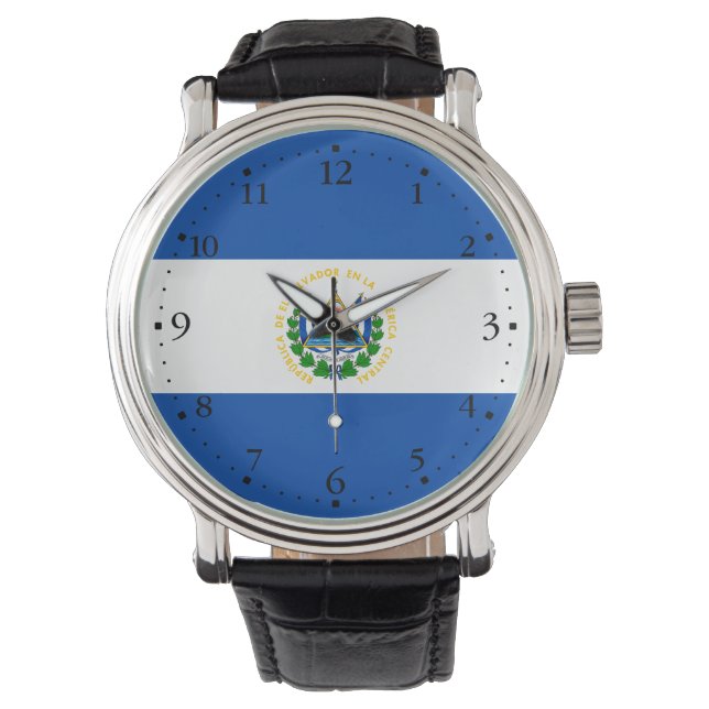 El Salvador Flag Watch (Front)