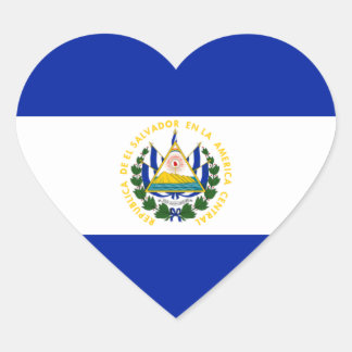 el salvador heart sticker