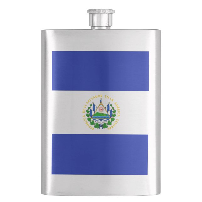 El Salvador Hip Flask (Front)