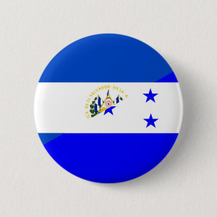 el salvador honduras half flag country symbol 6 cm round badge
