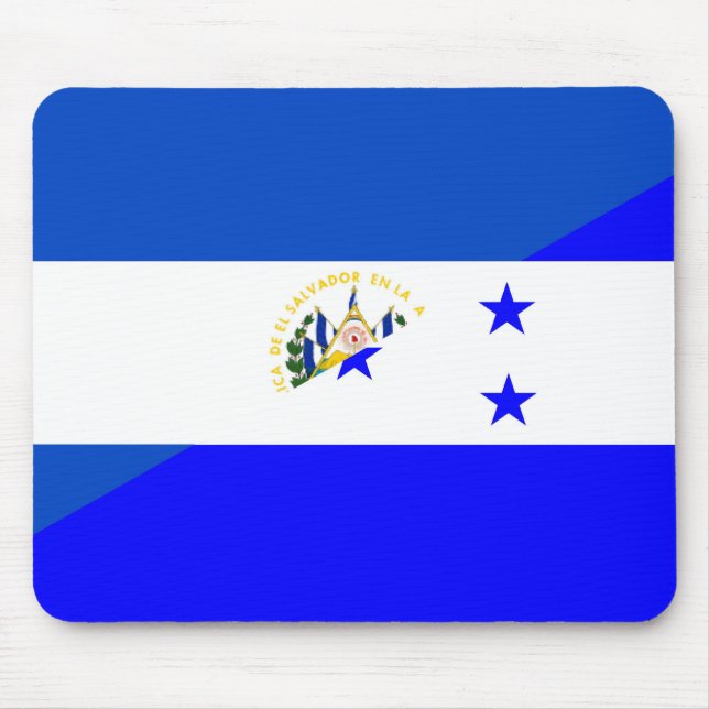 el salvador honduras half flag country symbol mouse mat (Front)