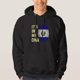 El Salvador In My Dna Salvadorean Flag Team Salvad Hoodie