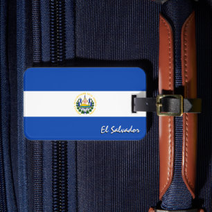 El Salvador Luggage Tags, patriotic Salvador Flag Luggage Tag