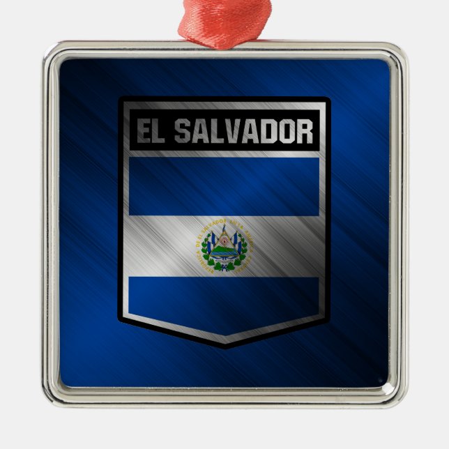 El Salvador Metal Tree Decoration (Front)
