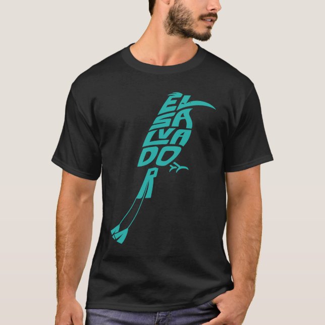 El Salvador Motmot Bird Word   Animal T-Shirt (Front)