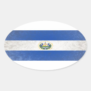 El Salvador Oval Sticker
