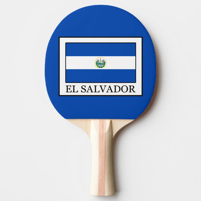 El Salvador Ping Pong Paddle (Front)