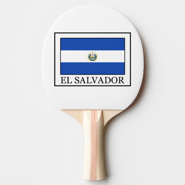El Salvador Ping Pong Paddle (Front)