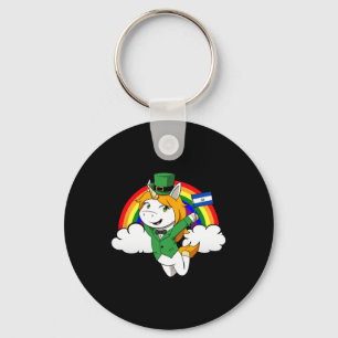 El Salvador Proud Salvadoran Flag St. Patricks Day Key Ring