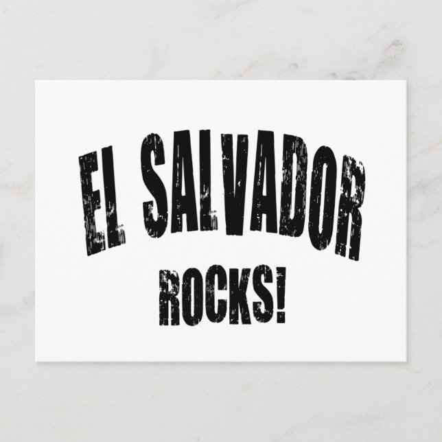 El Salvador Rocks! Postcard (Front)