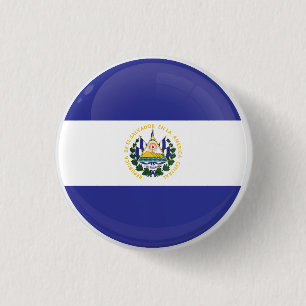 El Salvador  Round Icon Flag 3 Cm Round Badge