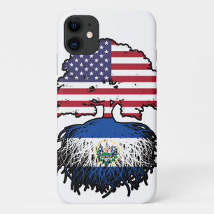 El Salvador Salvadoran American USA Tree Roots iPhone 11 Case