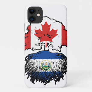 El Salvador Salvadoran Canadian Canada Tree Roots iPhone 11 Case
