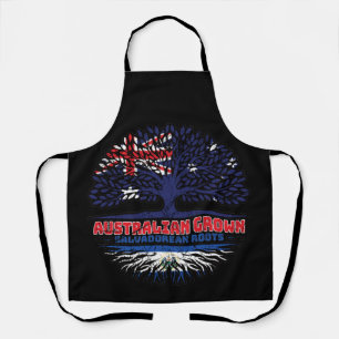 El Salvador Salvadorean Australian Australia Flag Apron