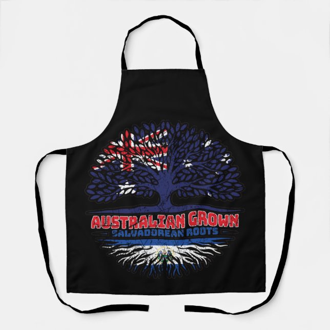 El Salvador Salvadorean Australian Australia Flag Apron (Front)