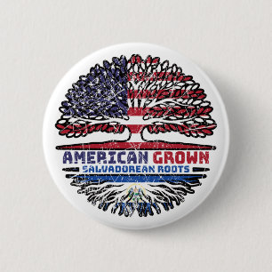 El Salvador Salvadorian Salvadoran USA United 6 Cm Round Badge