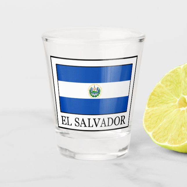 El Salvador Shot Glass (Front)