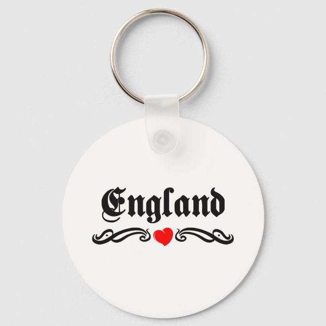 El Salvador Tattoo Style Key Ring (Front)