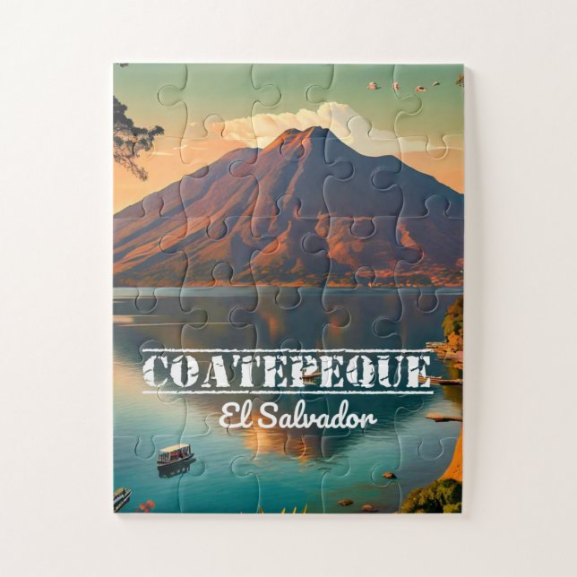 El Salvador Travel Vintage Retro  Jigsaw Puzzle (Vertical)