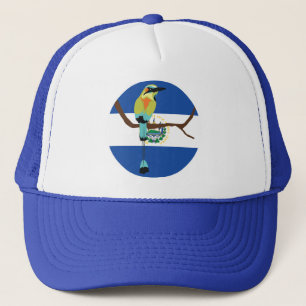 El Salvador Turquoise-browed motmot Torogoz Trucker Hat