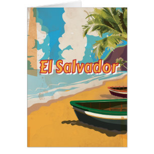 El Salvador Vintage vacation Poster