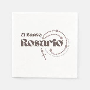 El Santo Rosario Napkin