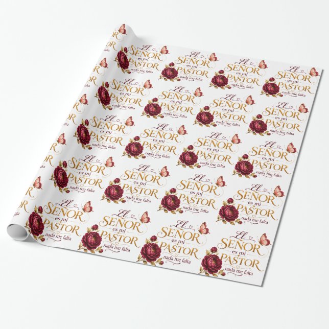El Señor es mi Pastor Wrapping Paper | Salmo 23  (Unrolled)