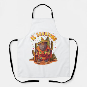 El Squatcho Bigfoot with Maraca, Sombrero and Ponc Apron