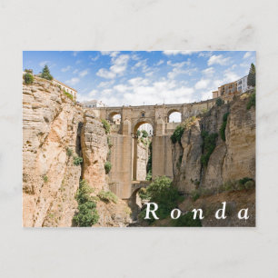 "El Tajo" of Ronda with the Puente Nuevo. Postcard