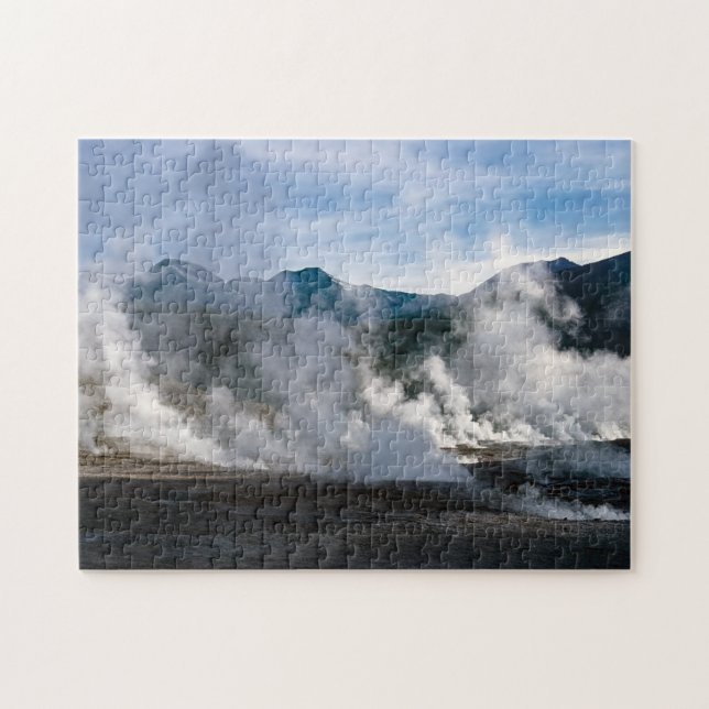 El Tatio Geysers near San Pedro de Atacama - Chile Jigsaw Puzzle (Horizontal)