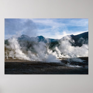 El Tatio Geysers near San Pedro de Atacama - Chile Poster