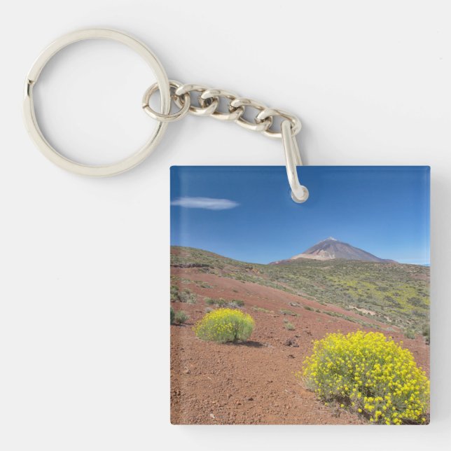 El Teide in Springtime Key Ring (Front)
