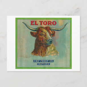 El Toro Orange Label Postcard