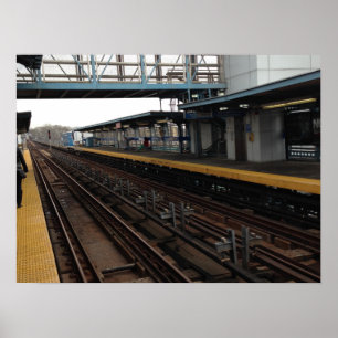 El Train Station Philadelphia Poster