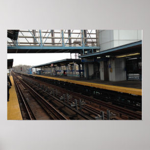 El Train Station Philadelphia Poster