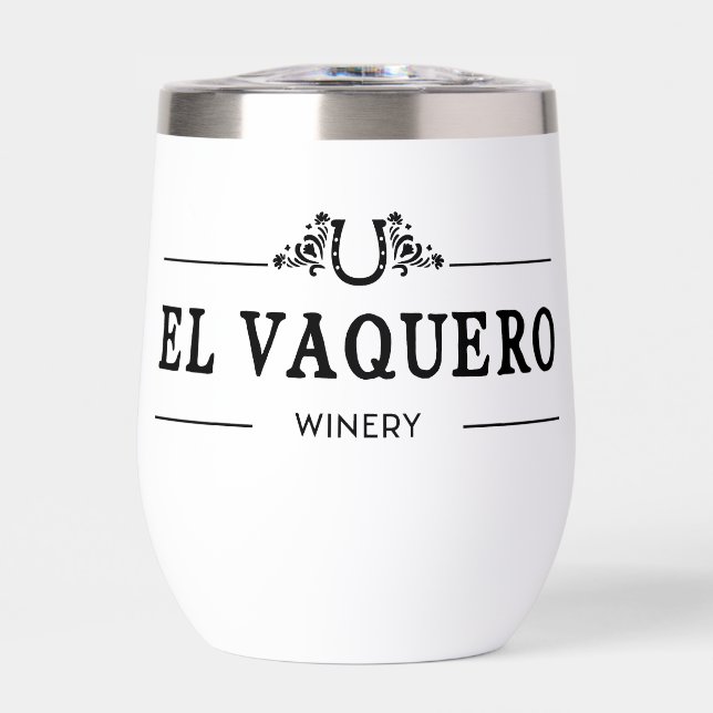 El Vaquero Wine Tumblr (Front)