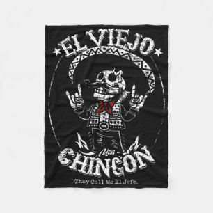 El Viejo Mas Chingon Cinco De Mayo Mexican Fleece Blanket