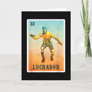 El Wrestler Lucha Libre - Mexico Luchador Card