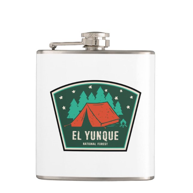 El Yunque National Forest Camping Hip Flask (Front)
