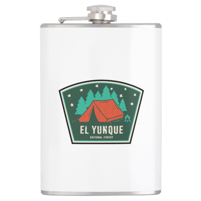 El Yunque National Forest Camping Hip Flask (Front)