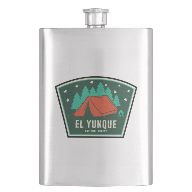El Yunque National Forest Camping Hip Flask (Front)