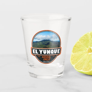 El Yunque National Forest Puerto Rico Emblem Shot Glass