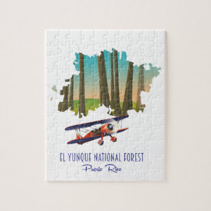 El yunque national forest puerto rico map jigsaw puzzle
