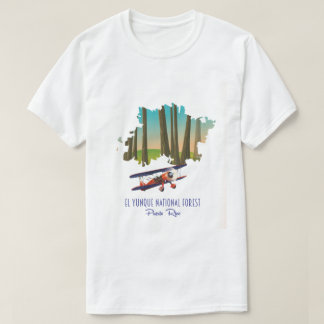 El yunque national forest puerto rico map T-Shirt