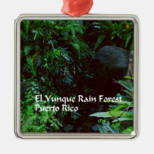 El Yunque Rain forest Metal Tree Decoration (Front)