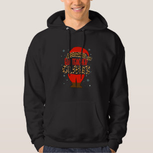 ELA Teacher Claus Christmas Santa Hat pajamas matc Hoodie