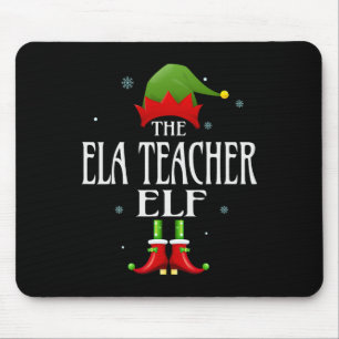 Ela Teacher Elf Xmas Matching Family Group Christm Mouse Mat
