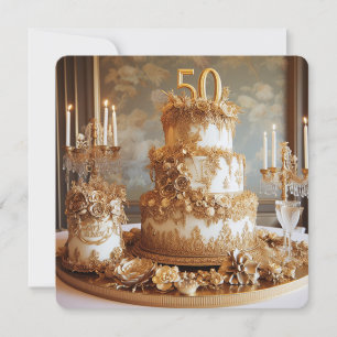 ELABORATE 50th ANNIVERSARY CAKE